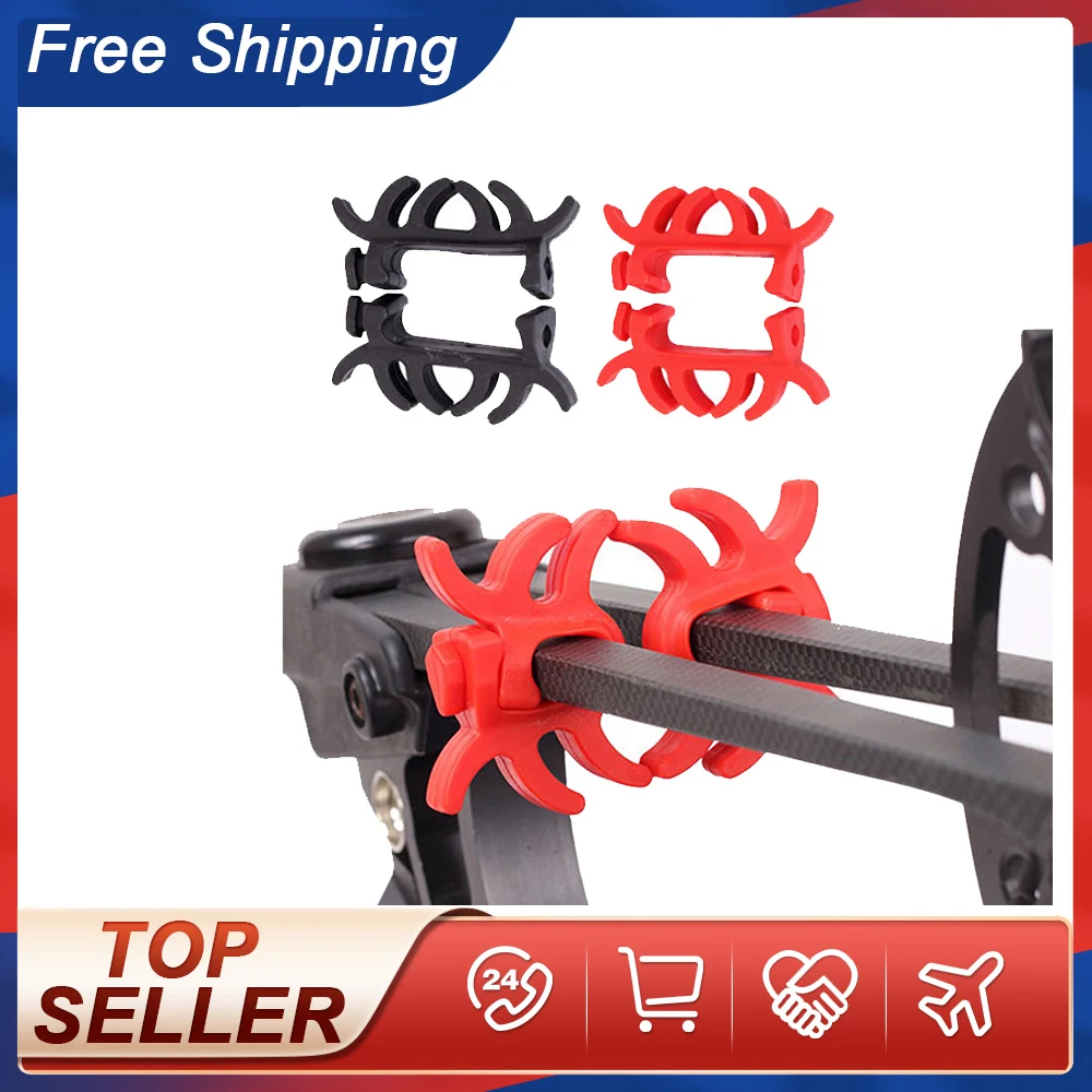 

2/PCS Compound Bow Limb Stabilizer Damping Reduce Noise Shock Absorber Rubber Stabilizer Sliencer for Archery Hunting Shooting