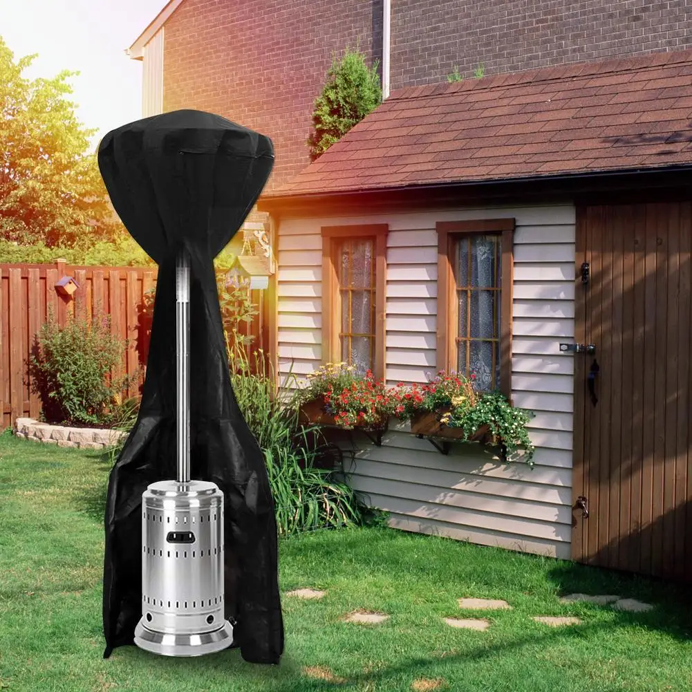

Standup Patio Heater Cover With Zipper Oxford Fabric Waterproof Heater Covers Pu Coating Anti-uv Windproof Outdoor For Chri G5i3