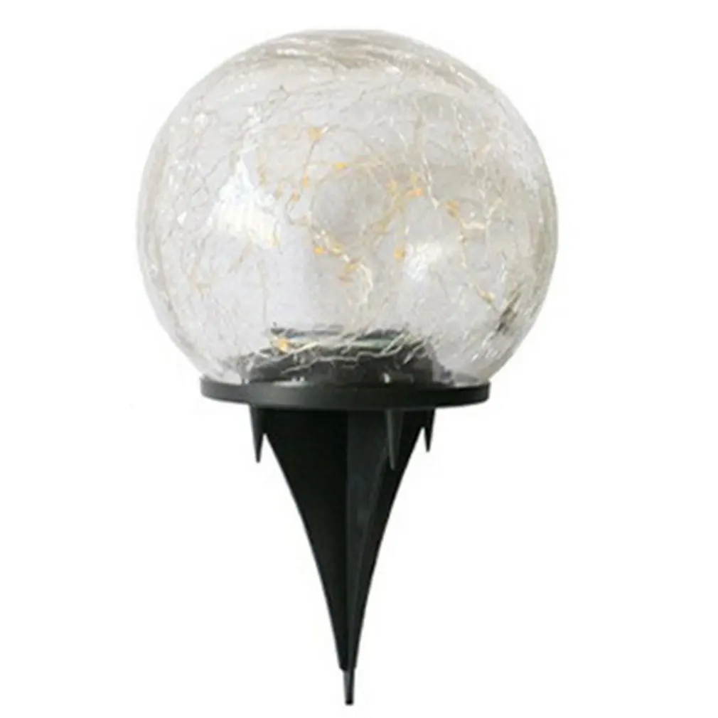 

Hot Newest 20 LED Garden Solar Lights Cracked Glass Ball Waterproof For Outdoor Decor For Pathway Patio Yard Lawn Decoration