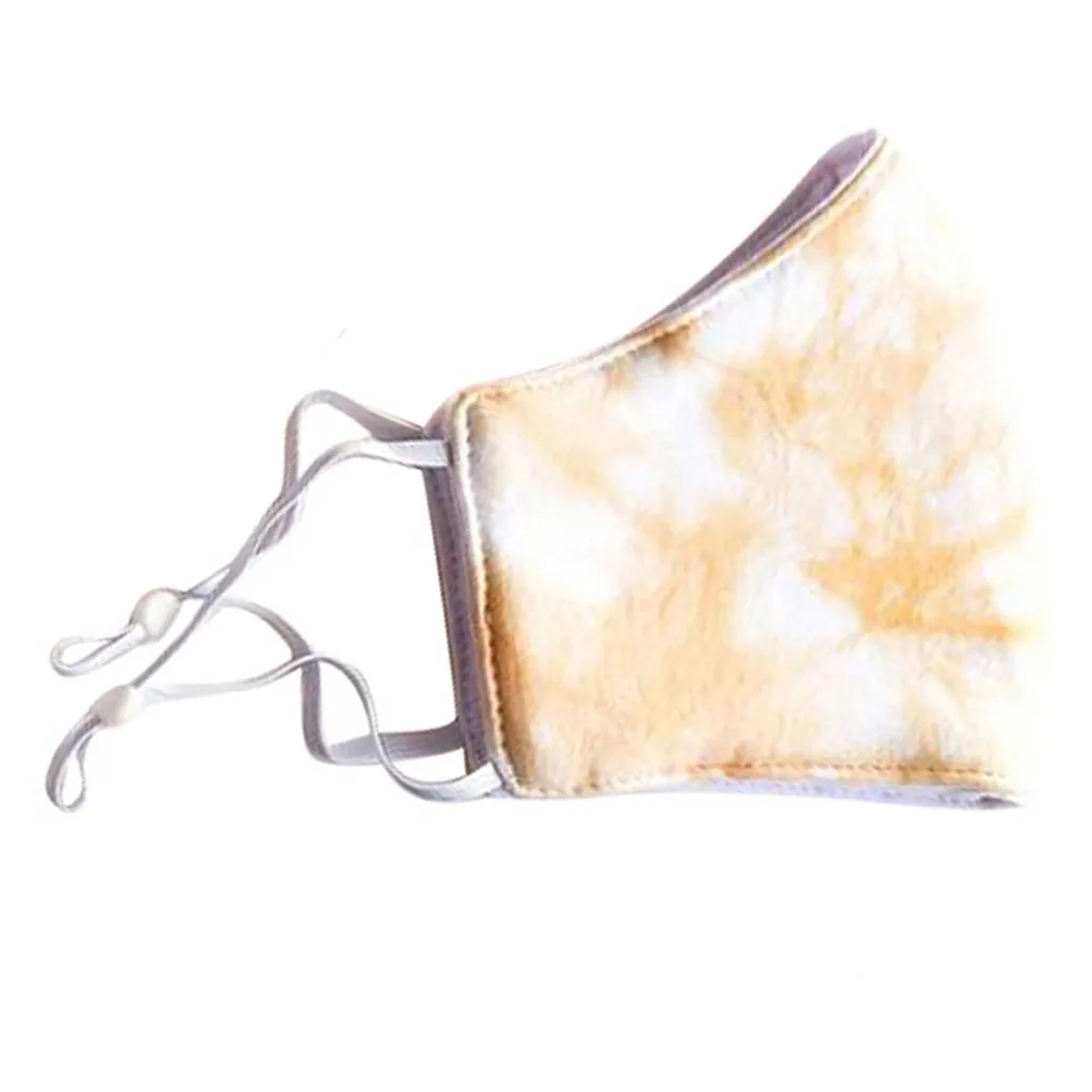 

Fashion Tie-dye Printing Cotton Fabric Face Mask Reusable Washable Mouth Mask Unisex Dustproof Windproof Face Mask mascarillas
