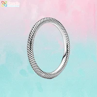 smuxin 925 sterling silver ring silver snake chain pattern rings original women rings engagement rings women jewelry girl gift