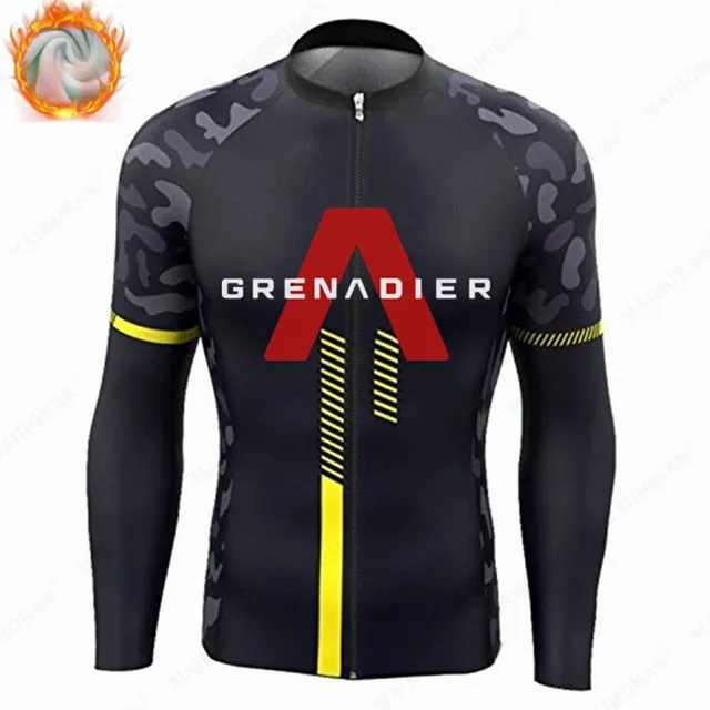 

2022 New Long Sleeve Man's Bicycle Cycling Clothing MTB Bike Winter Thermal Fleece Cycling Jersey Ropa Ciclismo Hombre Masculino