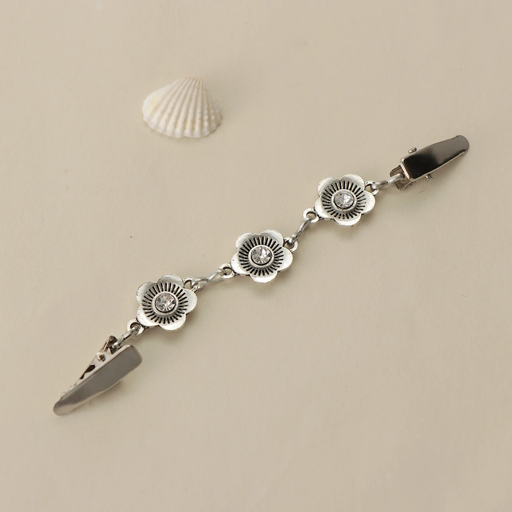 1 шт. винтажный свитер зажим для шали платья кардиган воротник с цветочным узором