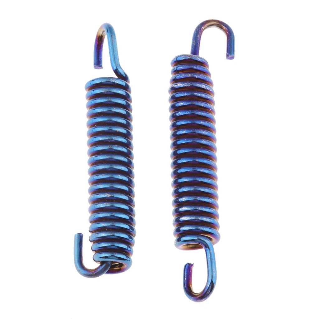 2x Пружинные Крючки из нержавеющей стали для мотоцикла глушитель выхлопной трубы