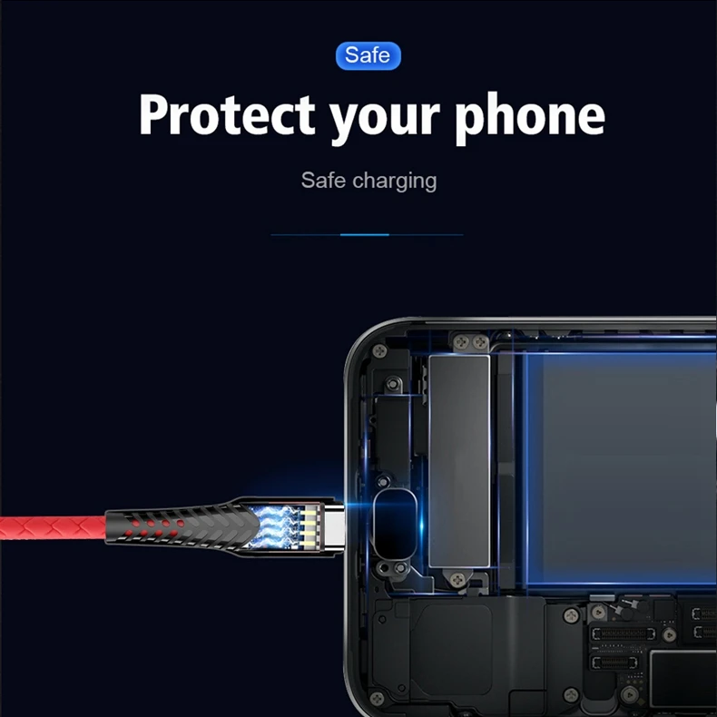 NOHON USB кабель Быстрая зарядка usb type C кабель Micro кабель для передачи данных для мобильного телефона зарядное устройство Шнур для Xiaomi samsung iPhone Lightning