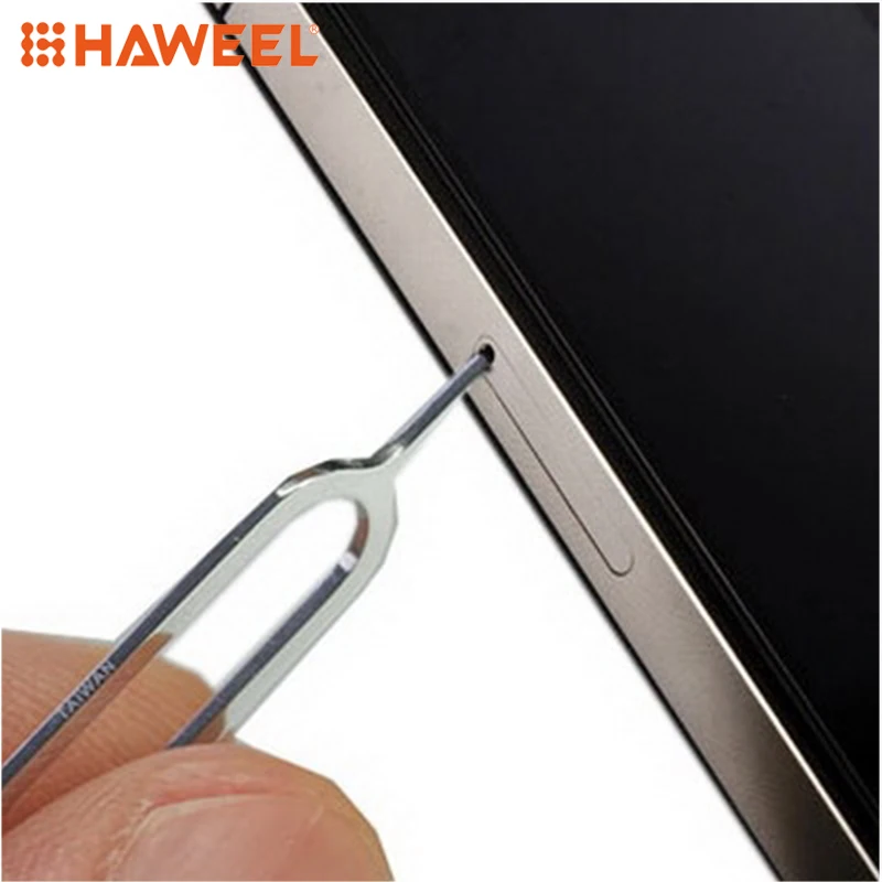 

Держатель лотка для SIM-карты HAWEEL, Инструмент для извлечения штырькового ключа для iPhone, Galaxy, Huawei, Xiaomi, HTC и других смартфонов