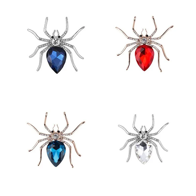 

Halloween popular Spider Brooch creative Crystal Spider Pin