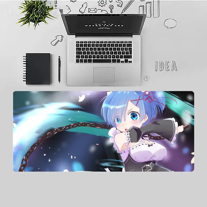

Life in another world from scratch Beautiful Anime Mouse Mat X XL XXL Non-slip Cushion Thickness 3mm