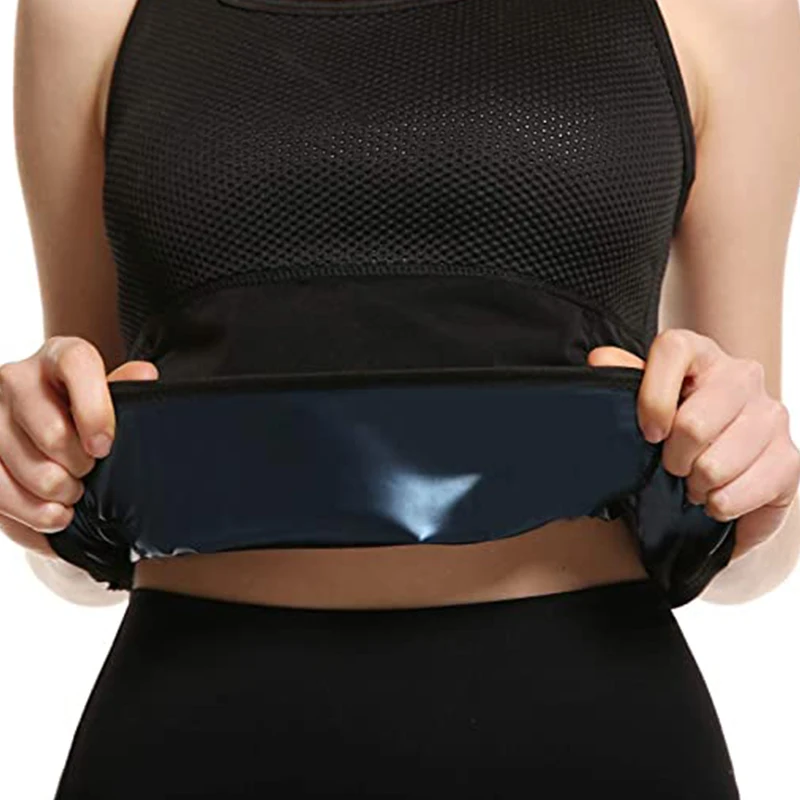 Women's Heat Trapping Shirt Sweat Vest Tee Short Sleeve Top Sauna Suit Workout Sauna Exercise Tank top Compression Waist Trainer