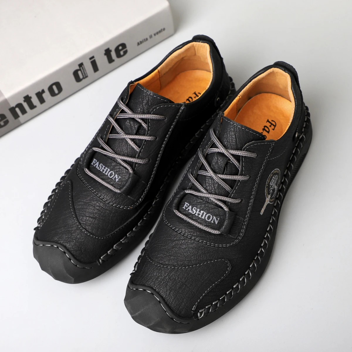 

Men's PU Leather Casual Shoes for Man Outdoor Breathable Sneakers Male Fashion Loafers Walking Footwear Zapatillas Hombre