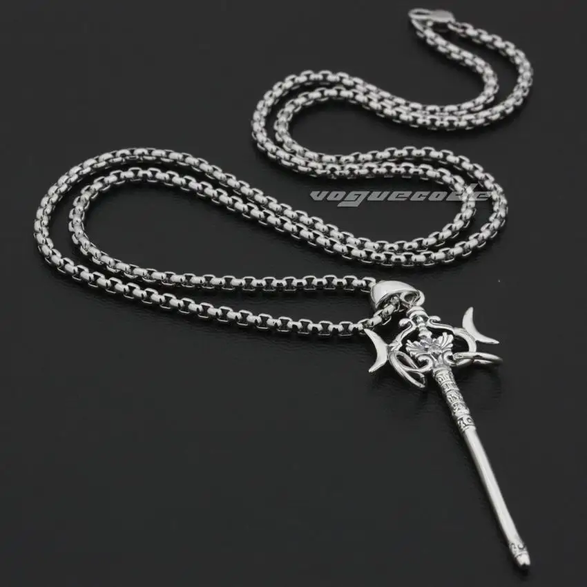 Мужская Байкерская подвеска 9F025 из стерлингового серебра 925 пробы с японским