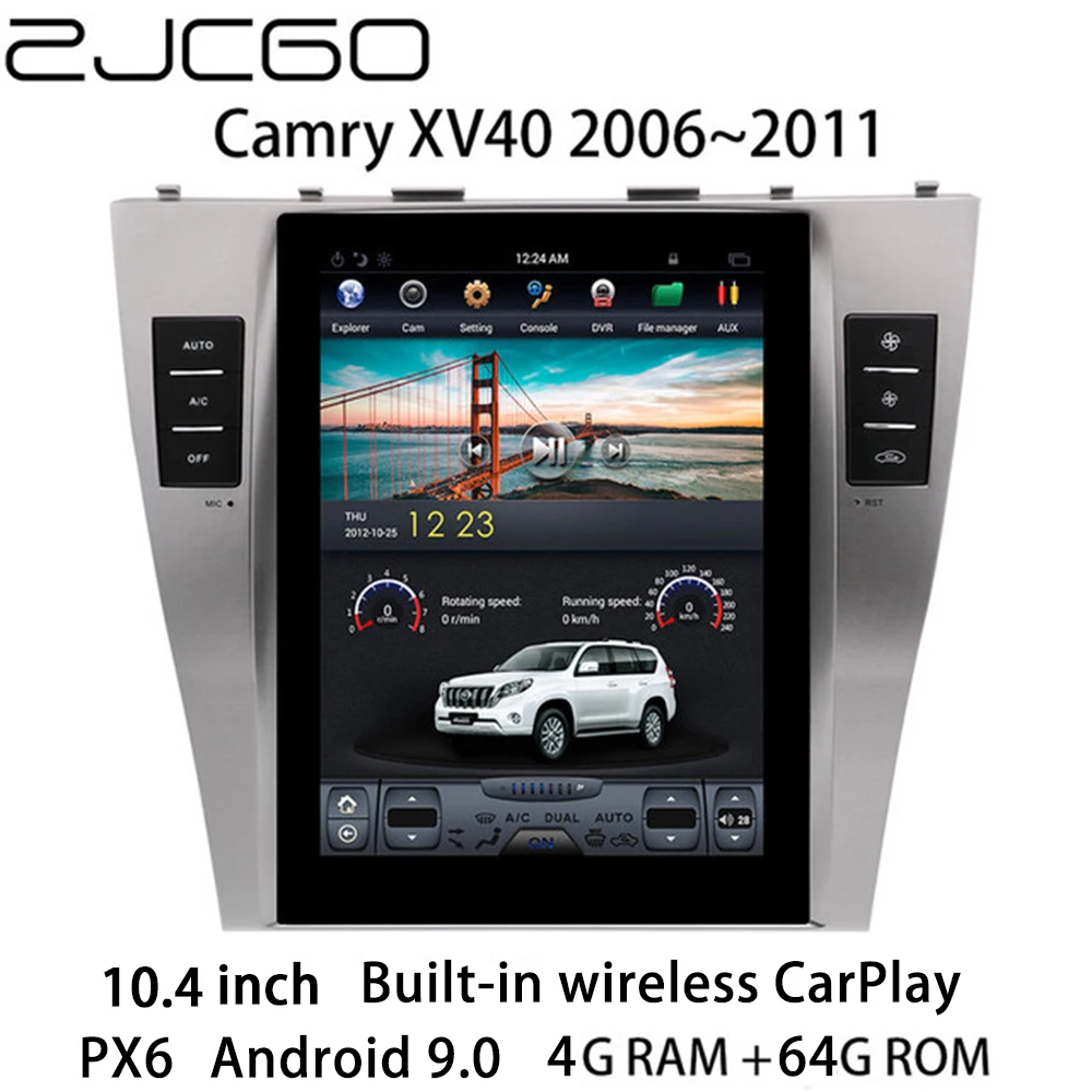 ZJCGO автомобильный мультимедийный плеер стерео GPS Радио Навигация навигация Android
