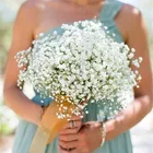 1 шт., 52 см, белые Искусственные цветы Гипсофилы для детей, букеты для свадьбы, дня рождения, украшения для дома и сада, искусственные цветы