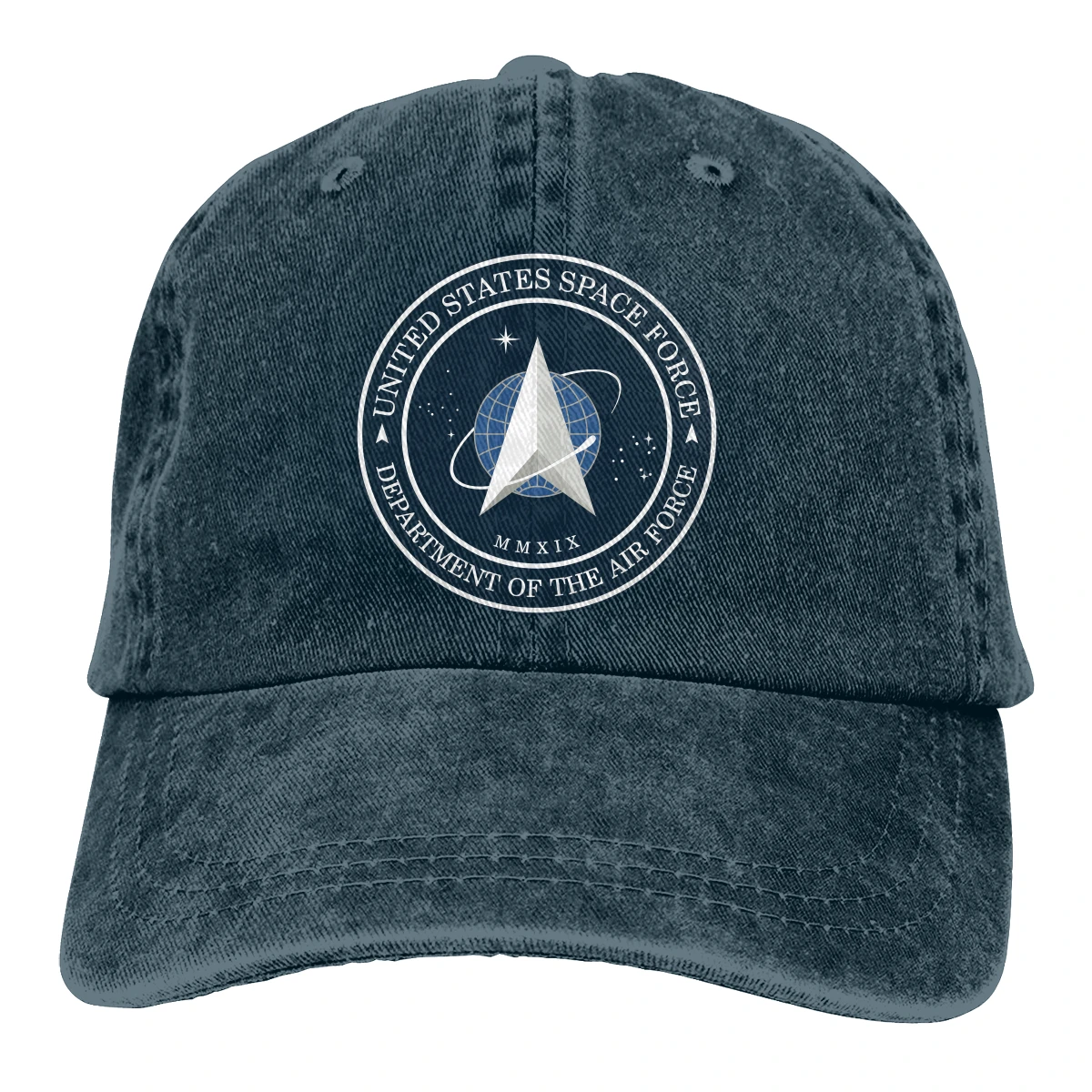 

United Nations Space Force mans woman Retro Washed Cowboy hat Vintage