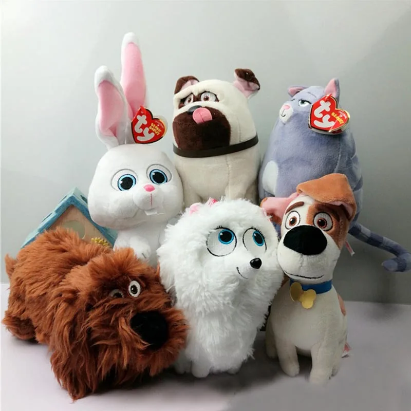 Ty the Secret Life of Pets Rabbit Snowball Max Dog такса кролика милая мягкая игрушка фигурка животного