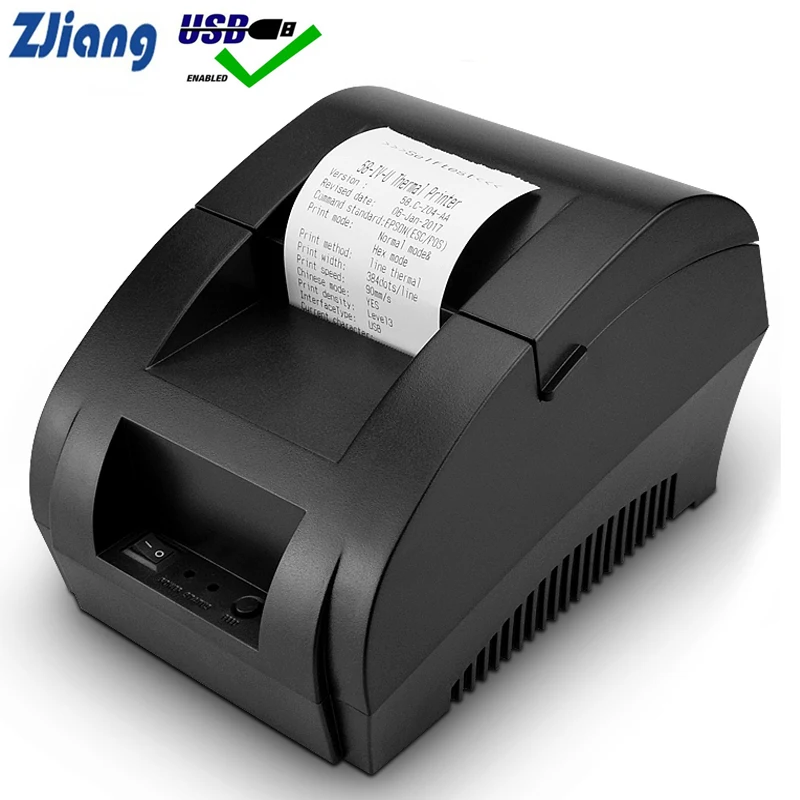 

Zjiang POS Thermal Printer Mini 58mm USB POS Receipt Printer For Resaurant Supermarket Store Bill Check Machine EU US Plug