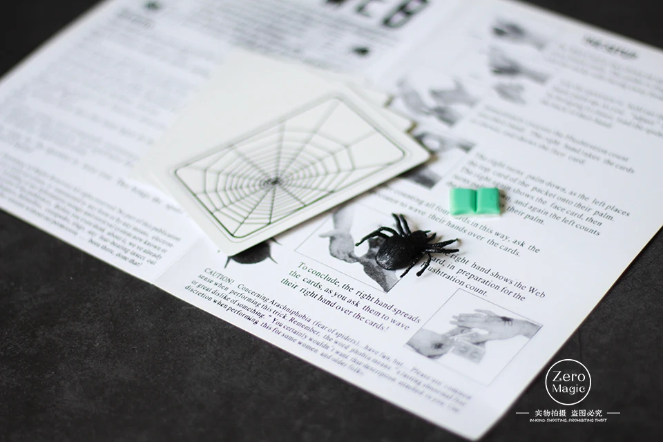 Оригинальный 1 комплект Новый Паук и сеть сетка карты для фокусов реквизит