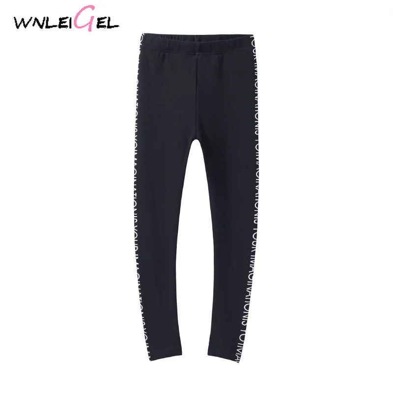 

WLG/Новое поступление; Детские Зимние вельветовые Хлопковые Штаны с буквенным принтом; Зимние плотные длинные штаны для девочек; Универсальн...