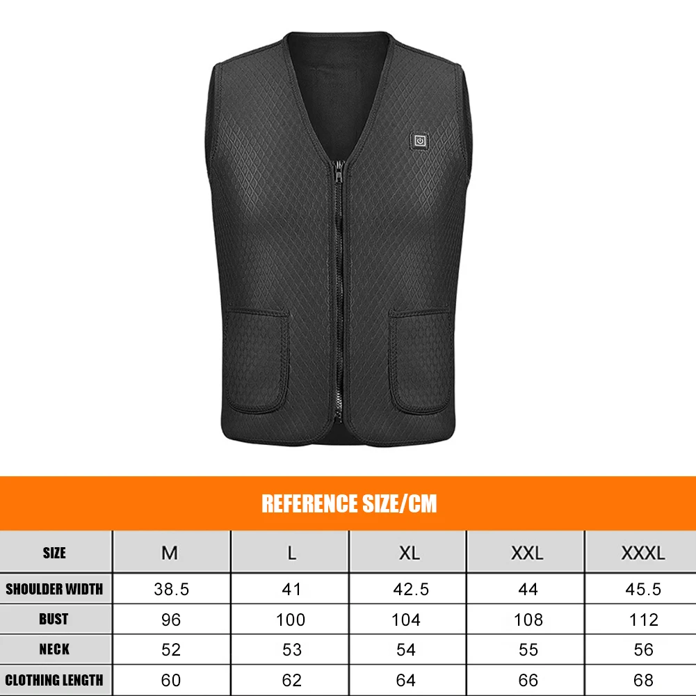 

Unisex Heated Vest heated jacket USB Infrared Heating Vest Jacket Winter Warm Electric Thermal Clothing Waistcoat Sports Hiking