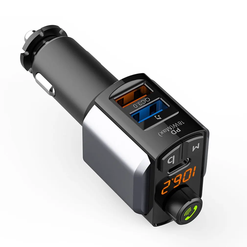 

Car Wireless MP3 Player With BASS Subwoofer FM Transmitter Wireless Mp3 Player Car Wireless Charger PC18W QC3.0