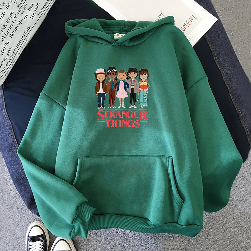 

Stranger Things Hoodie Women Sweatshirts Funny Kawaii Korean Hooded Moletom Hip Hop Sudaderas Grunge Anime Kpop Clothes Tops