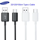 Оригинальный кабель для быстрой зарядки, 25 см120 см150 см, USB 3,1, для Samsung Galaxy A31, A41, A51, A71, TYPE-C S20, S10, S9, S8 Plus, Note8
