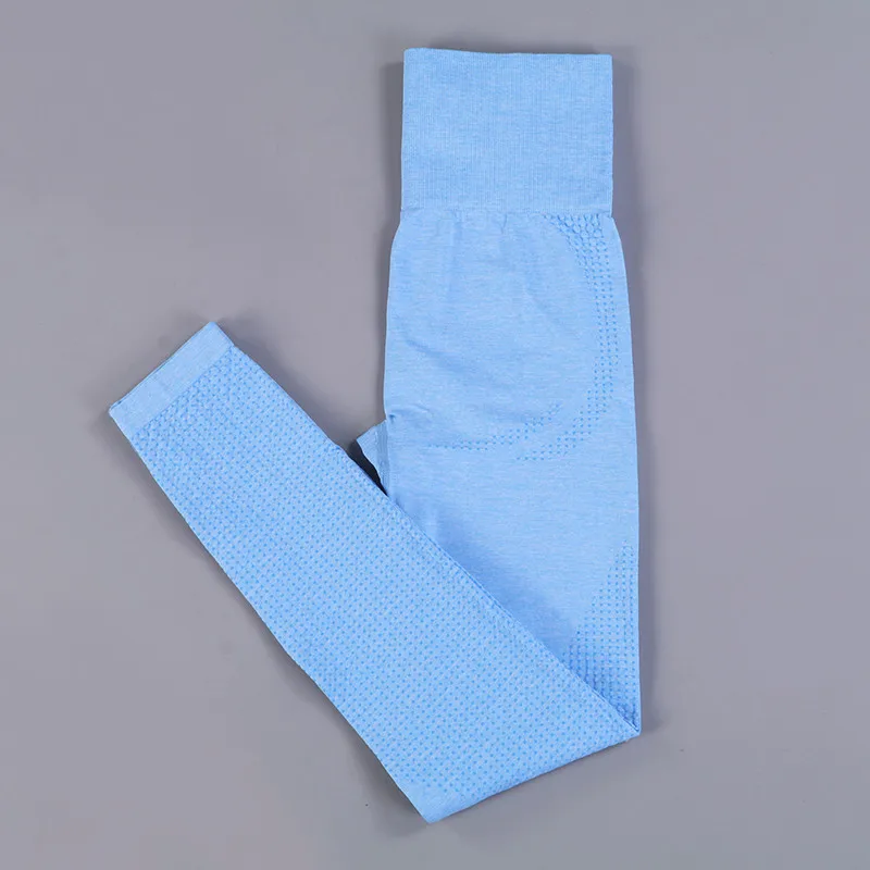 

Jacquard Women Gym Yoga Seamless Pants Sports Clothes Stretchy High Waist Athletic Exercise Fitness Leggings Activewear Pants