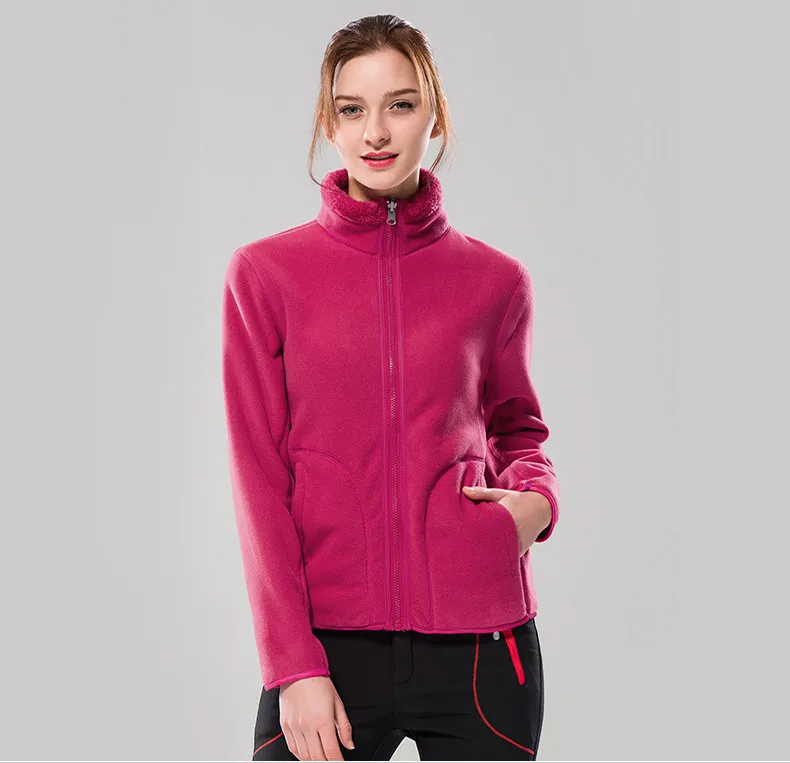 

2019 New Winter Autumn Women Fleece High Quality Jackets Coats Fashion Casual Long Sleeve Ladies Windproof Coats