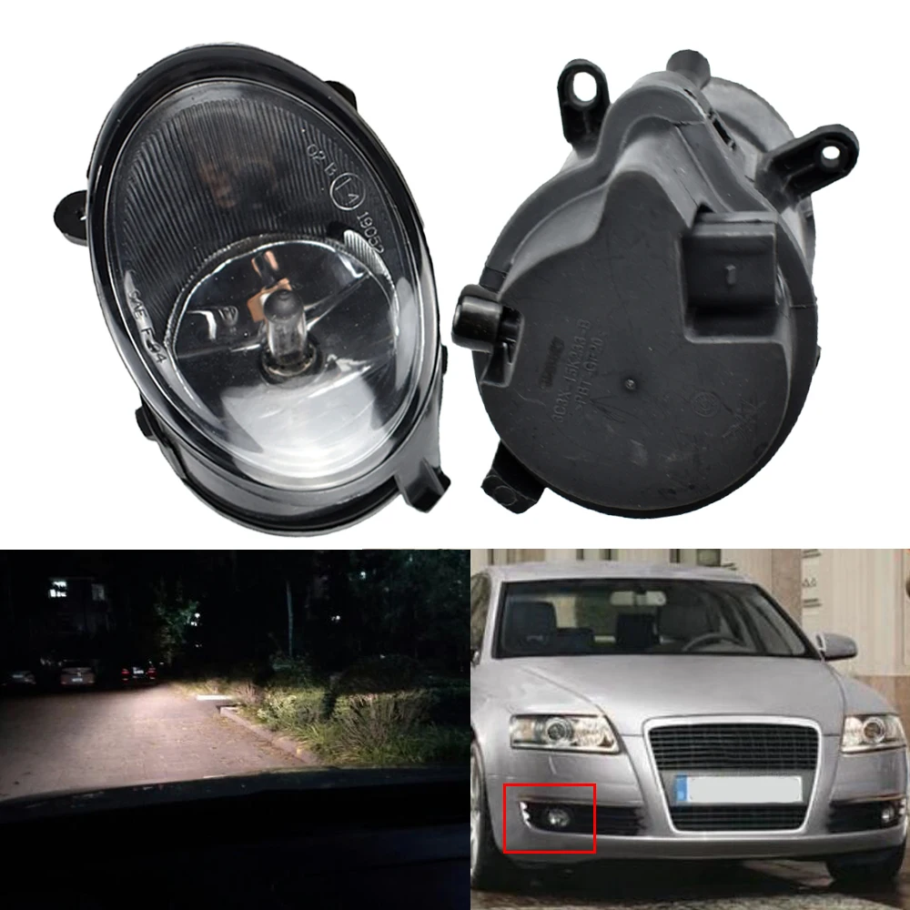 

Передсветильник Галогенные Противотуманные фары в сборе, 2 шт., левая/правая фара для автостайлинга для A-udi A6 C6 2005 2006 2007 2008