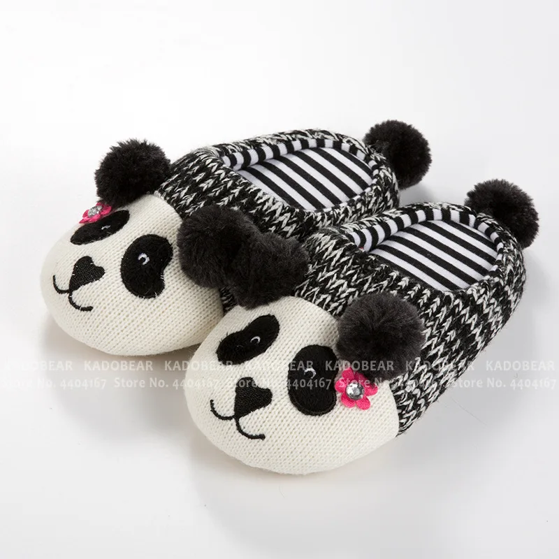 Детские плюшевые тапочки с мультяшным мехом для всей семьи детские домашние