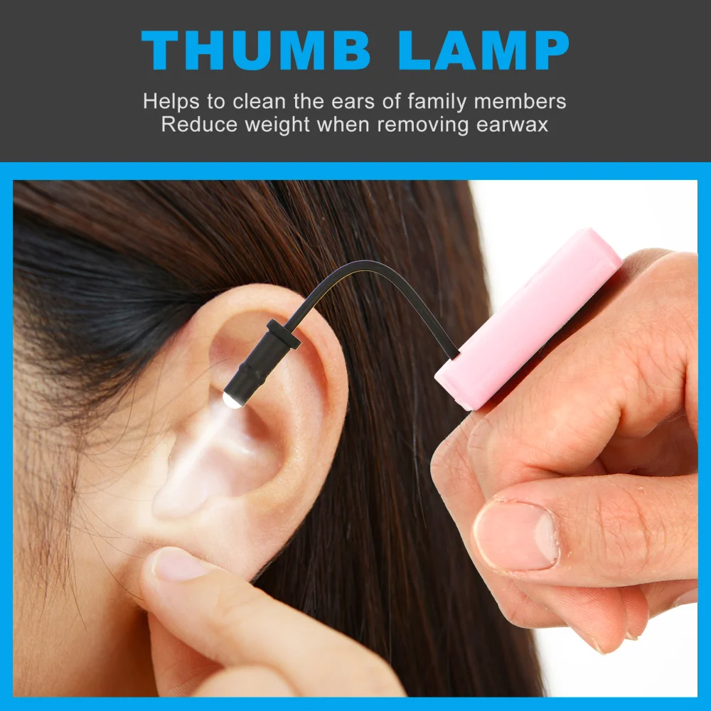 

1pc Rechargeable Ear Pick Thumb Light Ear Pick Light LED Ear Wax Removing Light