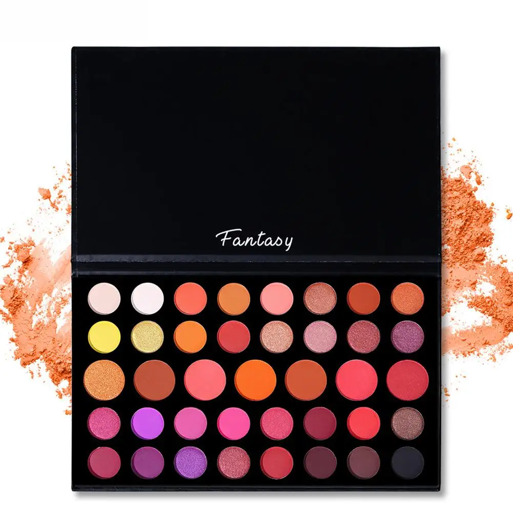 

39 Colors Highlight Eyeshadow Palette Stylish Durable Matte Pearly Combination Eye Makeup Tool Accessories