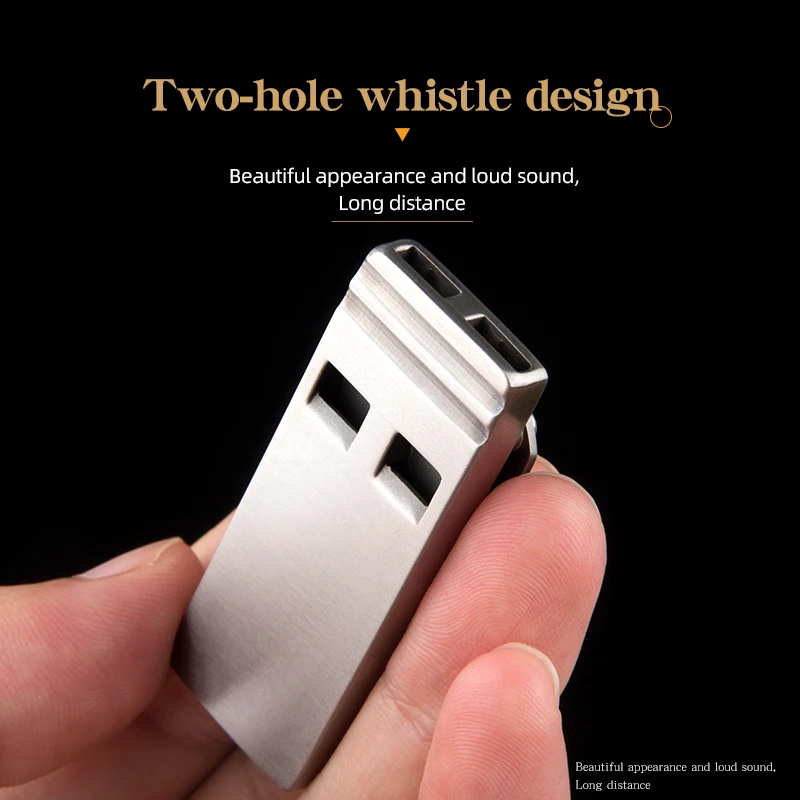Титановый складной нож свисток интегрированный многофункциональный гаджет