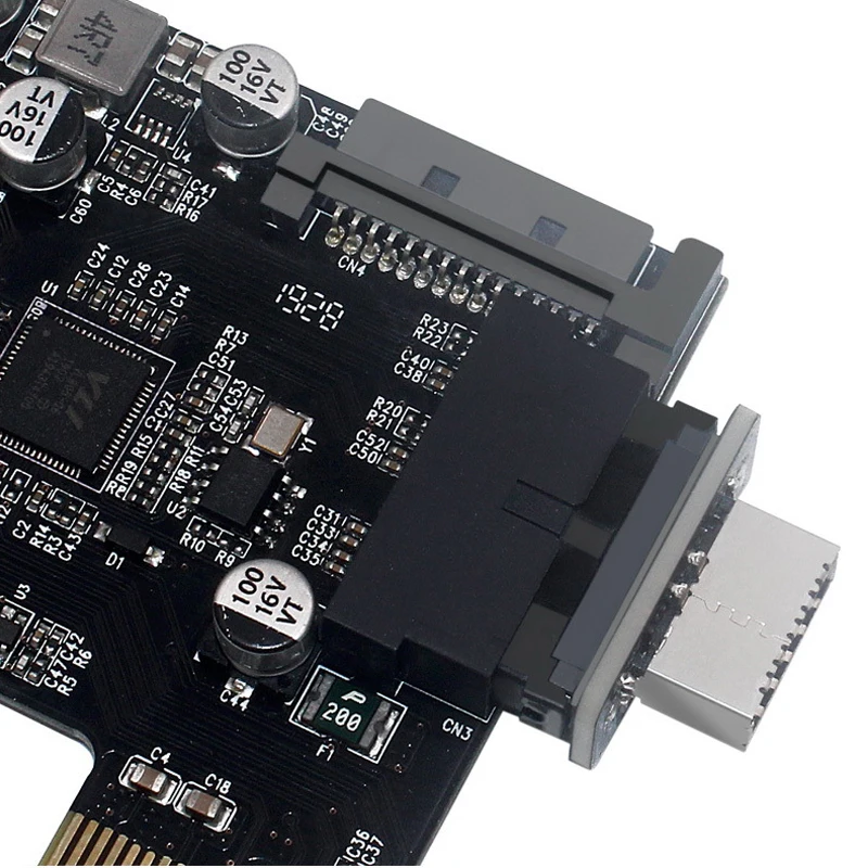 

Motherboard USB Header 20Pin/19P to USB 3.1 Type-E A-Key Internal Adapter for USB-C Front Panel Chassis Bracket Cable