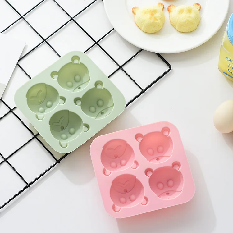

Bear Shape Silicone Mold Chocolate Jelly Fondant Pudding Dessert Baking Molds DIY Homemade Happy Birthday Cake Tools