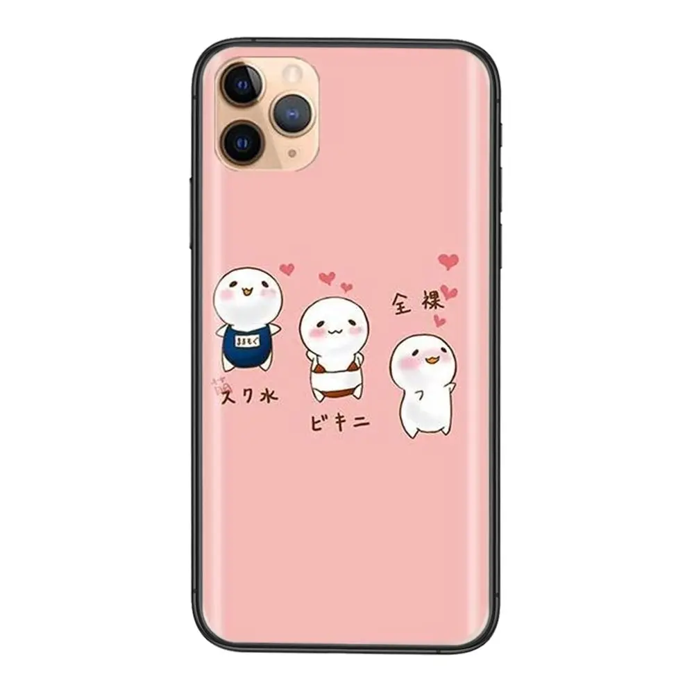 Япония Эстетическая для iPhone 11 12 Pro Mini Max Plus X XS XR 8 7 6S SE 5 5C 5S 2020 Черная задняя крышка |