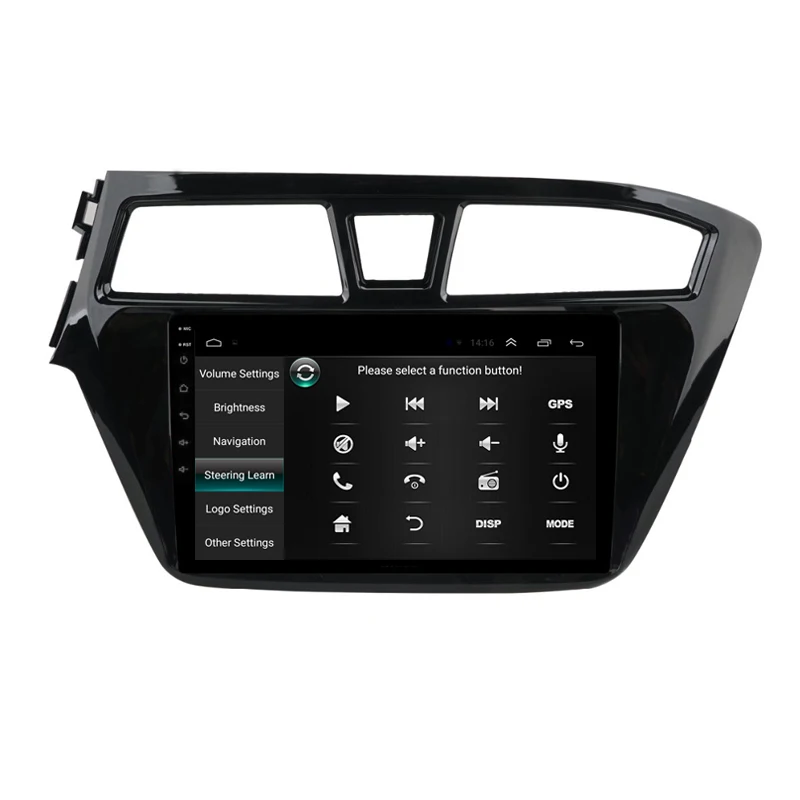 1" 2.5D ips Android 9,1 Автомобильный мультимедийный dvd-плеер gps для hyundai elite i20 радио DSP32EQ стерео навигации