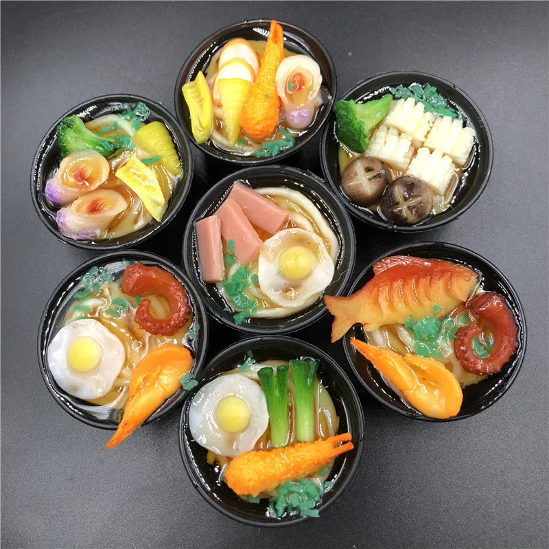 

Japanese Ramen Noodles Cute Magnet Refrigerator Food Creative 3D Fridge Magnet Decor Handicraft Promotion Gifts Store Display
