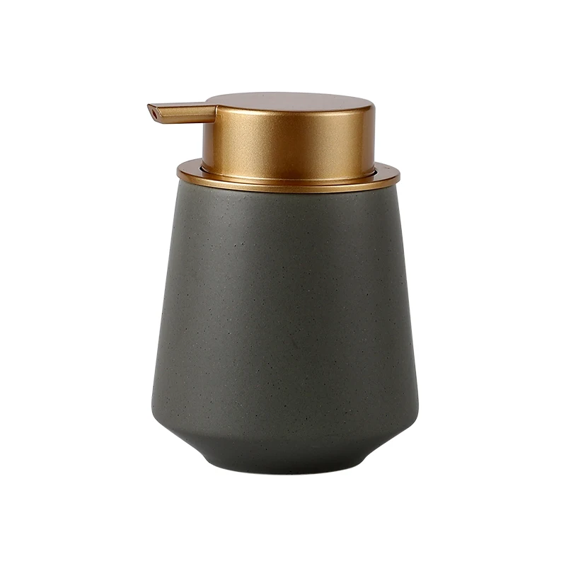 nordic style ceramic liquid soap dispenser bottles shower gel shampoo bottle hand press dispenser bathroom accessories set free global shipping