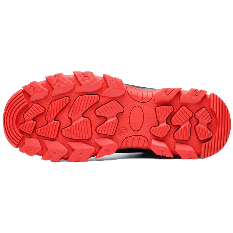 Ботинки рабочие мужские дышащие со стальным носком с защитой от ударов большого