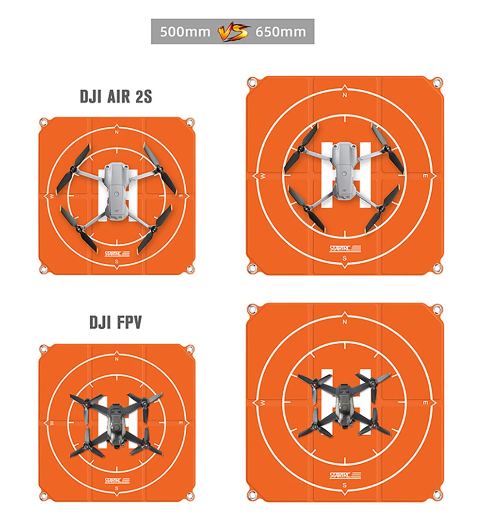 Легко складывающиеся коврики для посадки дрона DJI Mini 2 55 см 65 | Электроника
