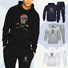 Мужской спортивный костюм с принтом логотипа на осень и зиму, мужские комплекты одежды, дизайнерский спортивный костюм, мужская толстовка с капюшоном и спортивные штаны, костюм 2021