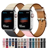 leather strap for apple watch band 42mm 44mm iwatch band 40mm 38mm single tour wristband bracelet apple watch series 6 se 5 4 3