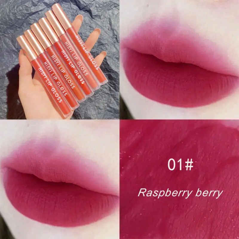 

6 Colors Liquid Lipstick Velvet Matte Lip Gloss Waterproof Lip Glaze Lip Stick Long Lasting Sexy Red Lip Tint Women Makeup TSLM2