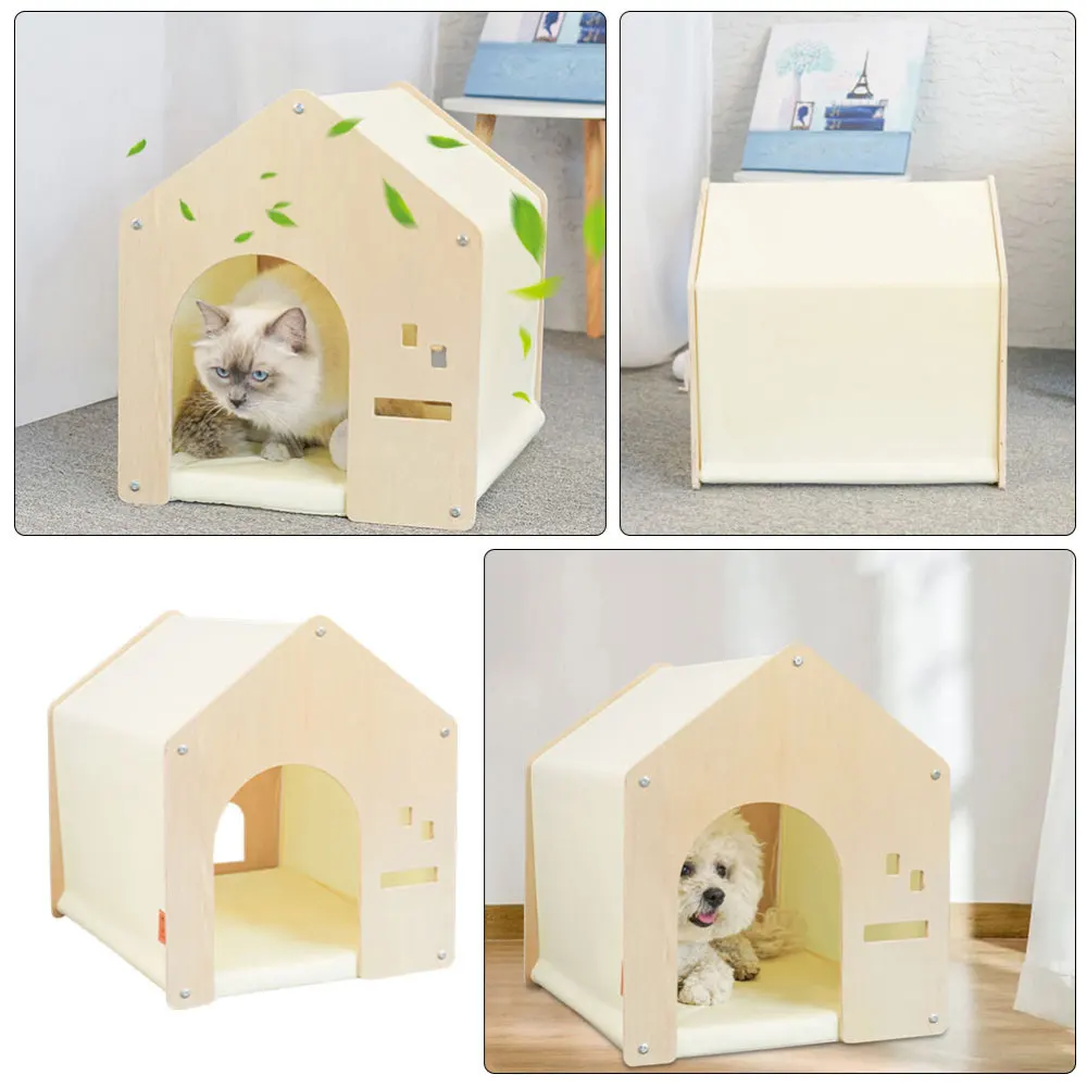 

Light Luxury Style Doghouse Japanese Style Dog Nest Korean Style Cabin Doghouse