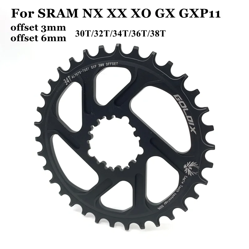 

GXP велосипед горный велосипед MTB горный велосипед 30T/T 32/34T/36T/38T заводная головка велосипедная Звездочка для Sram 11/12S NX XX модными принтами XO GX уси...