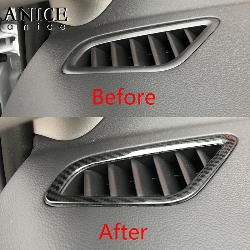 2 шт. вентиляционное отверстие приборной панели из углеродного волокна цвета