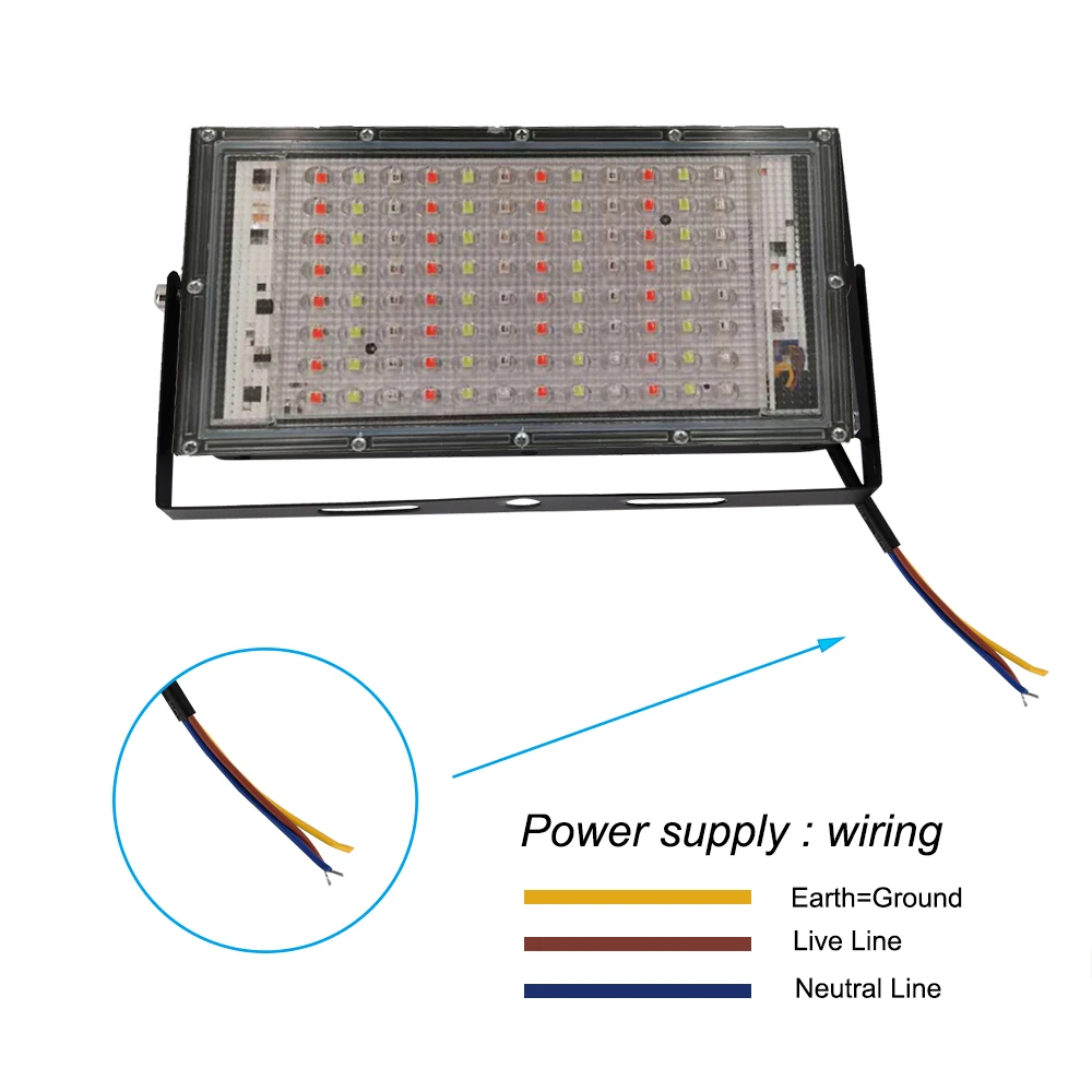 Светодиодный прожектор RGB 100 Вт 220 В переменного тока IP65 | Освещение