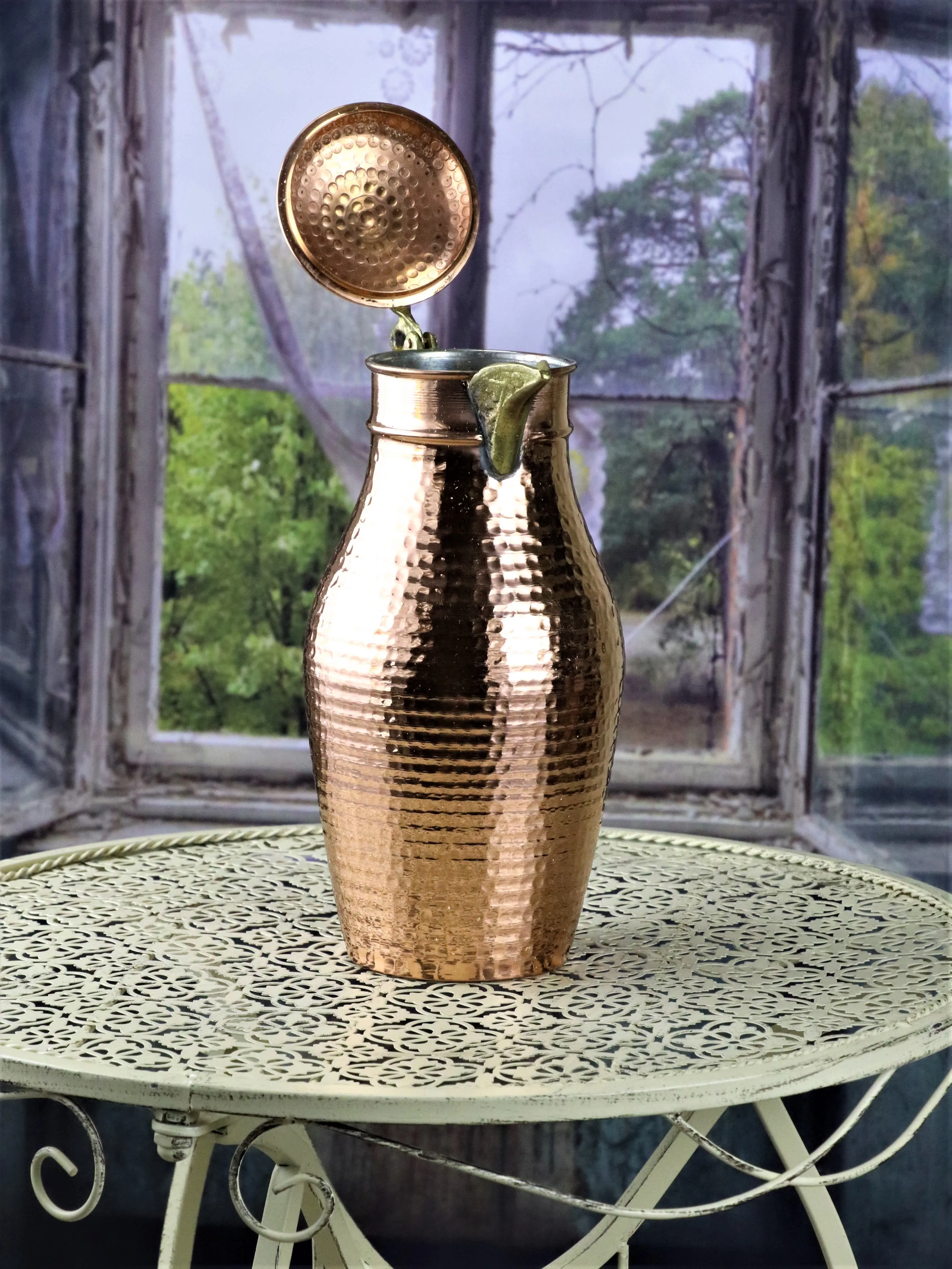 Сонаймедный кувшин из чистой меди ручной работы 1 6 л для воды здоровья|Кувшины| |