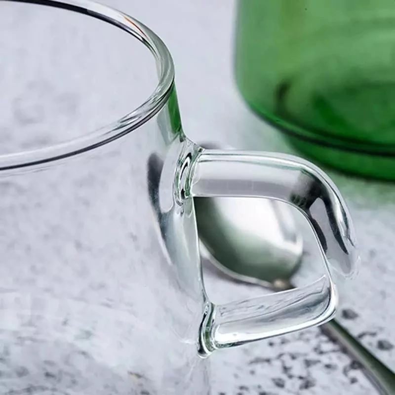 300 мл стеклянная чашка с двойными стенками кофейная кружка цветная термостойкая